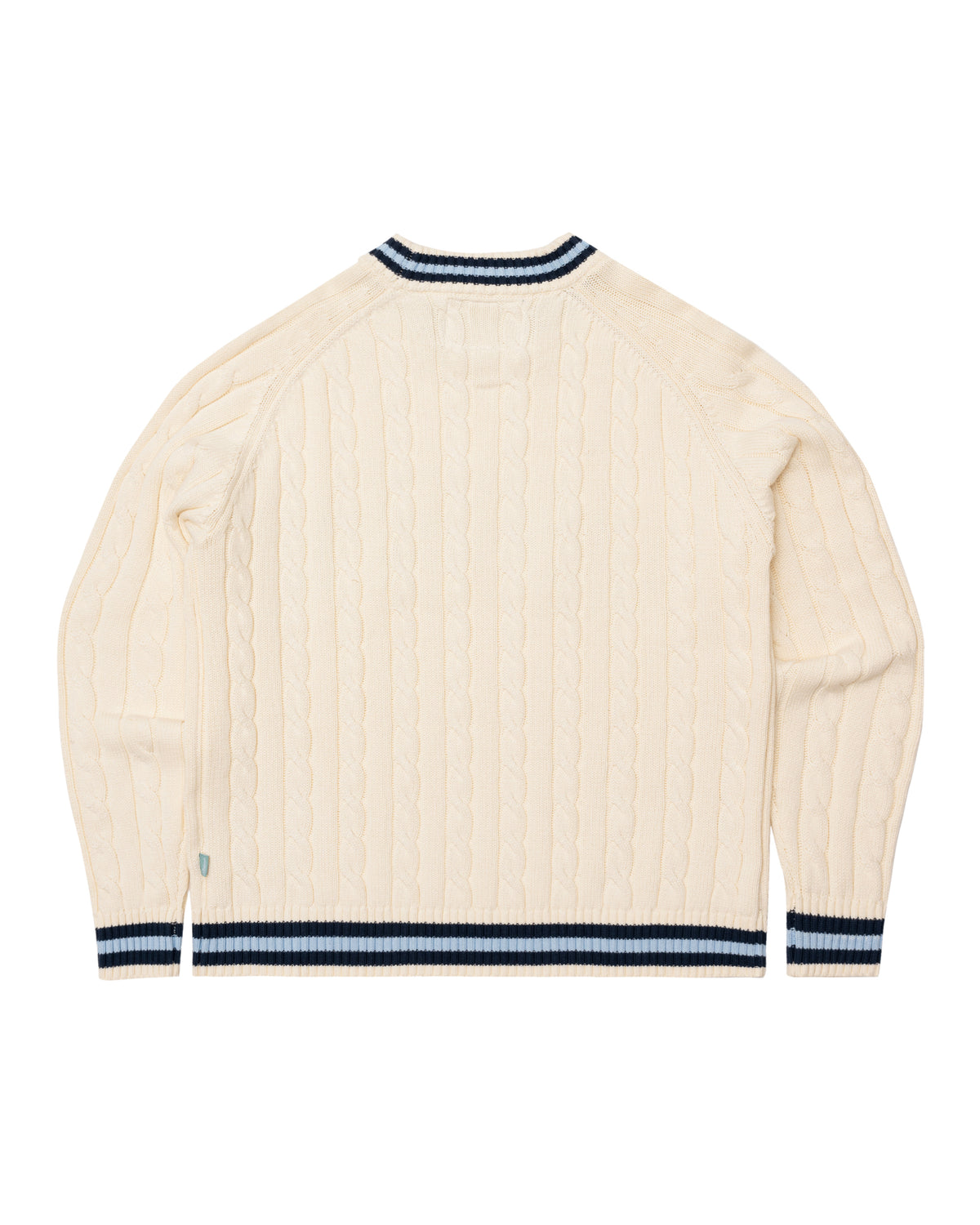 Varsity Cable Knit Sweater