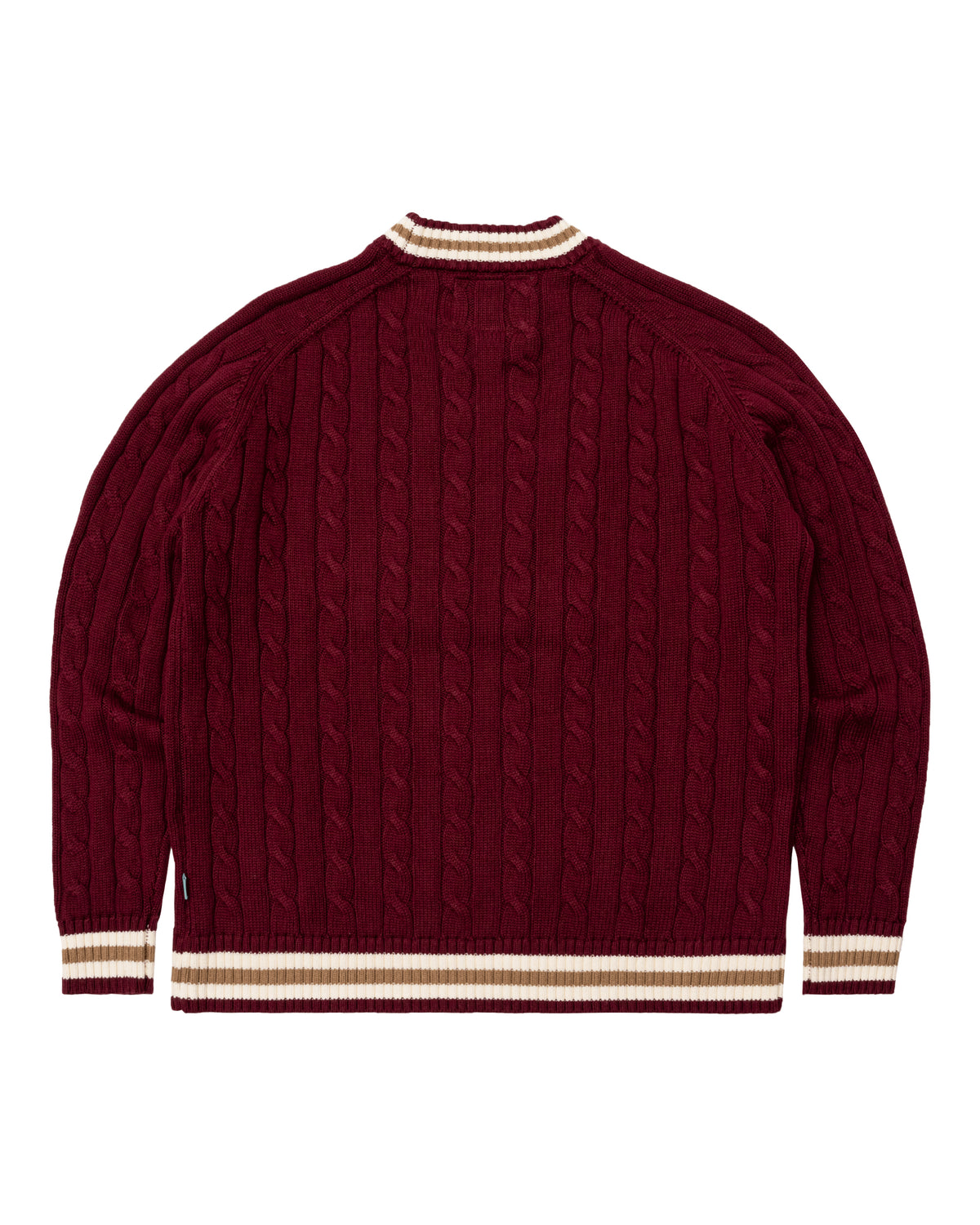 Varsity Cable Knit Sweater