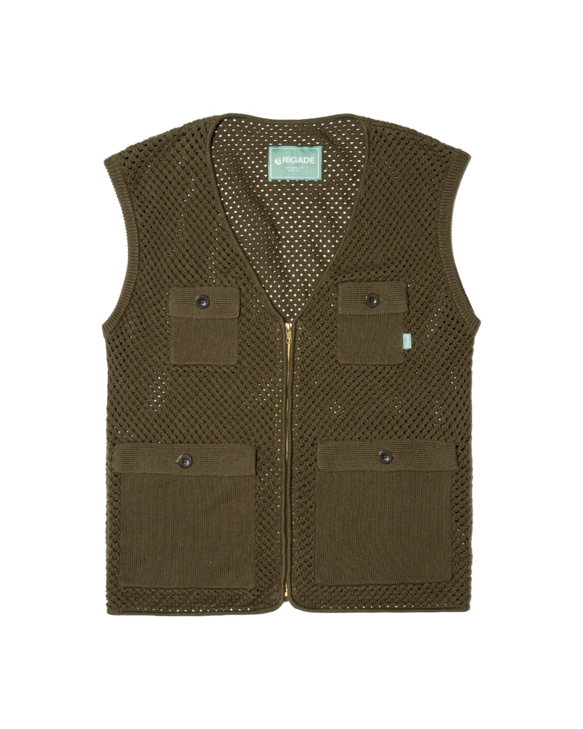 Mesh Knit Utility Vest