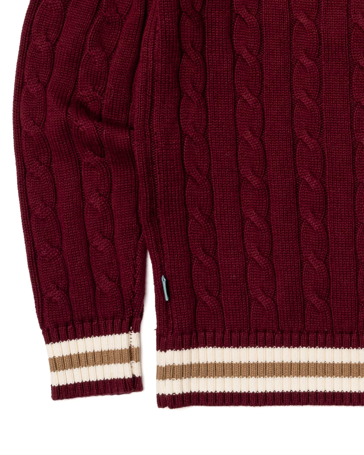 Varsity Cable Knit Sweater