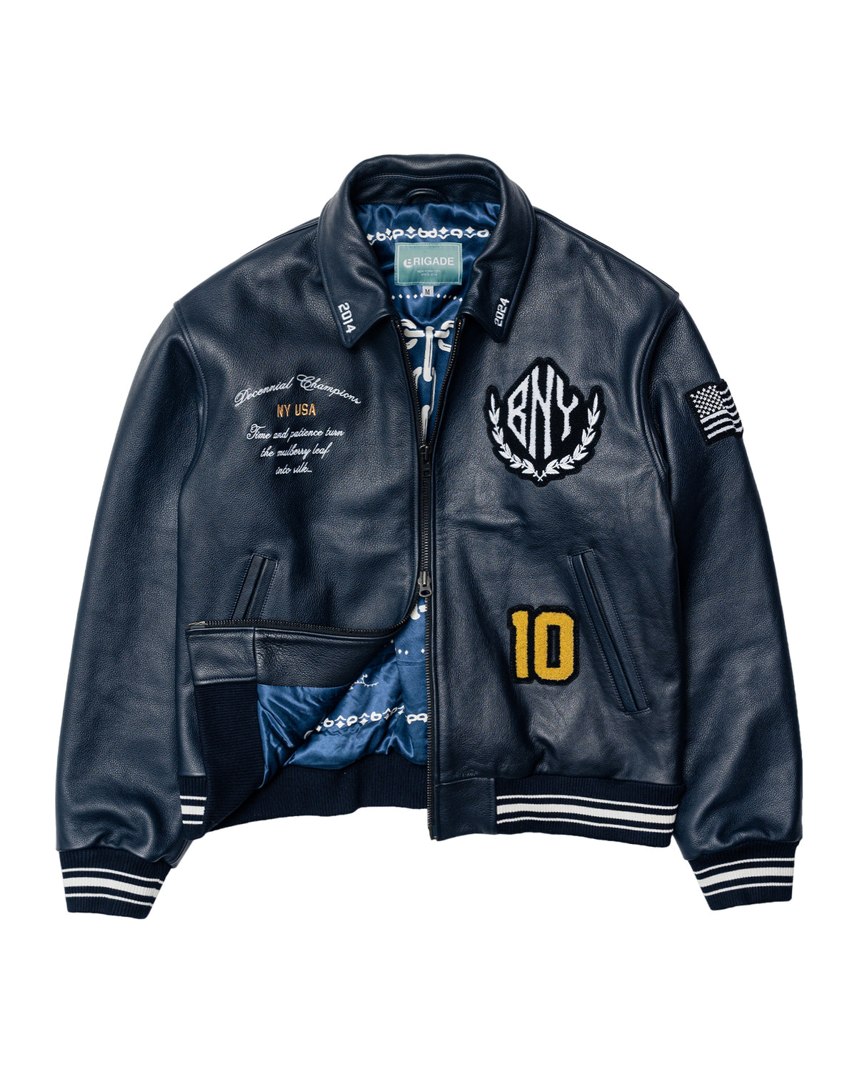 Decennial Leather Varsity Jacket