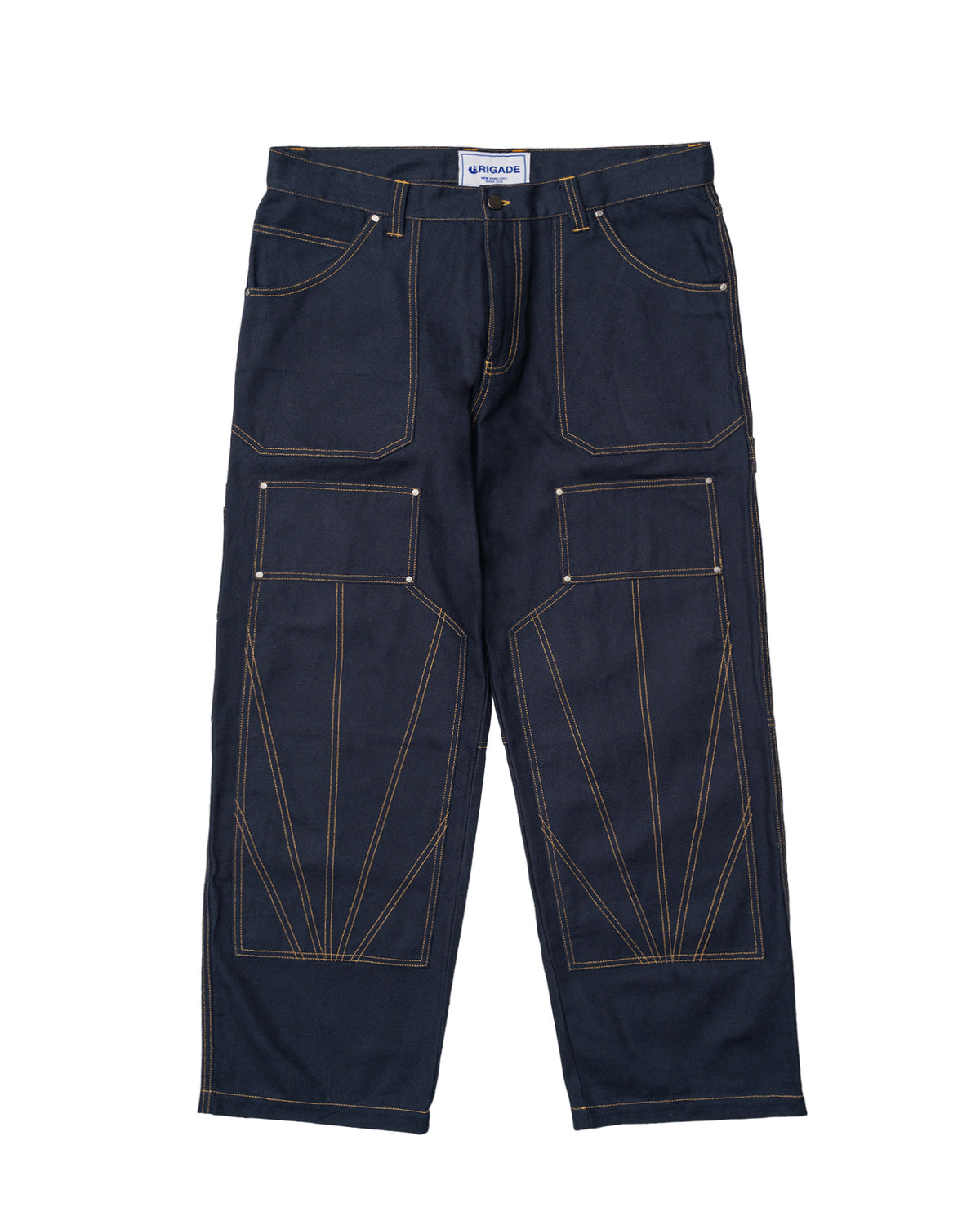 Canvas Quilted Double Knee Carpenter Pants